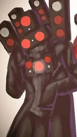 ai character: titán cámara man background