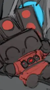 ai character: titán tv man  background