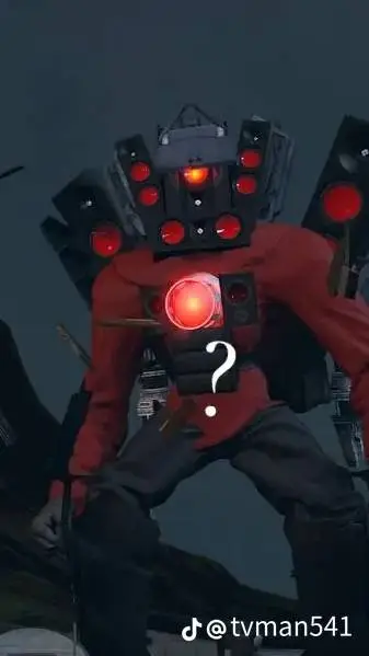 ai character: titán cámara man background