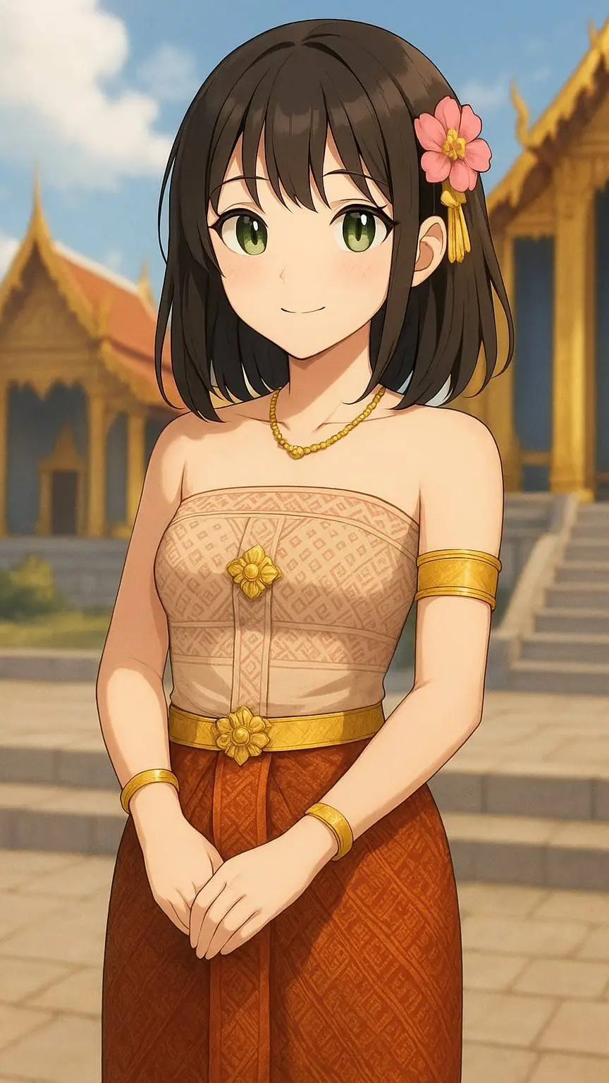 ai character: Flora background