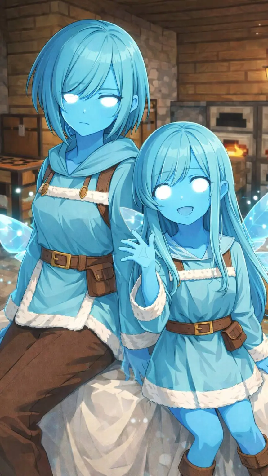 ai character: Willow y Navi background