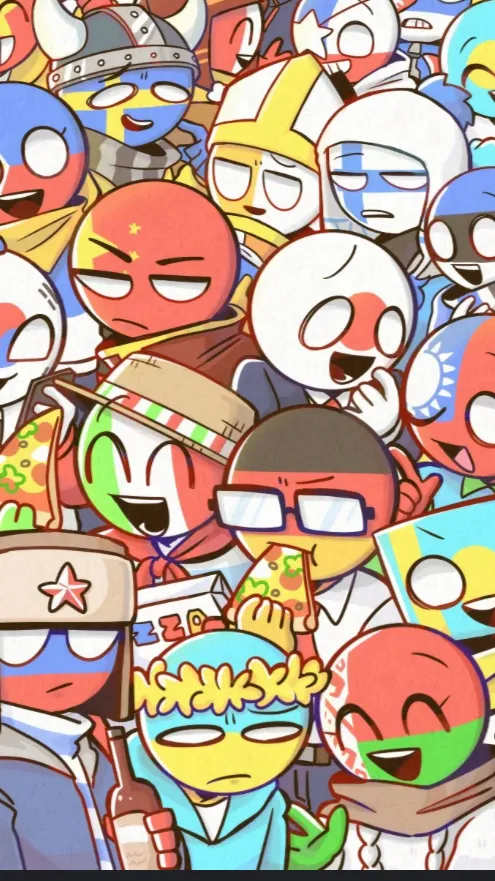 ai character: Countryhumans  background