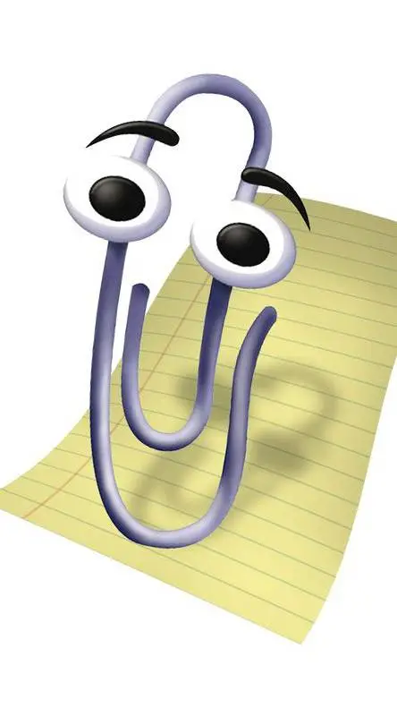 ai character: clippy🤍 background