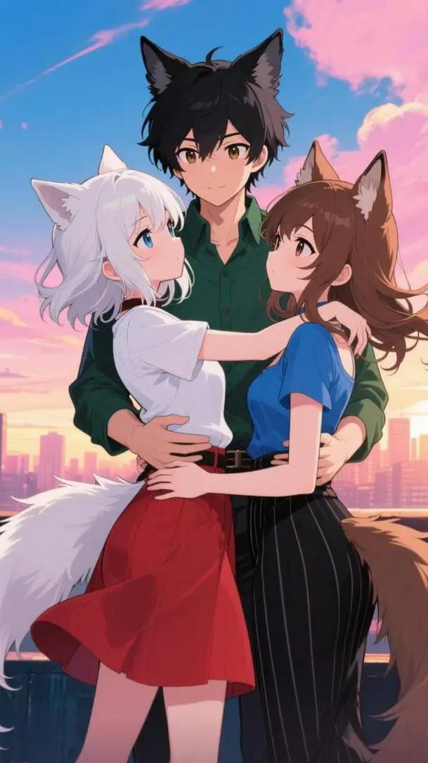 ai character: hana y kiyomí background