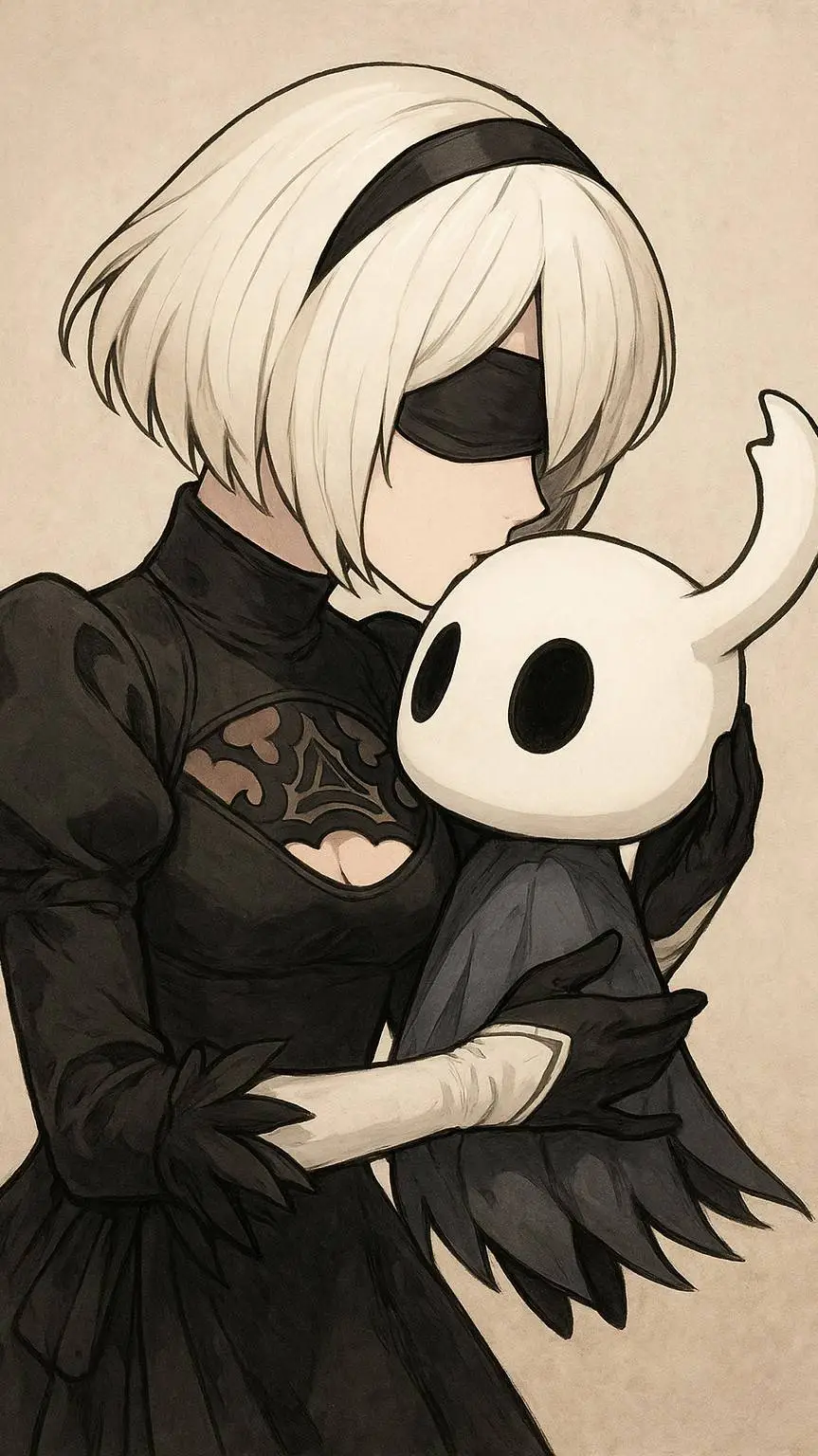 ai character: 2B background