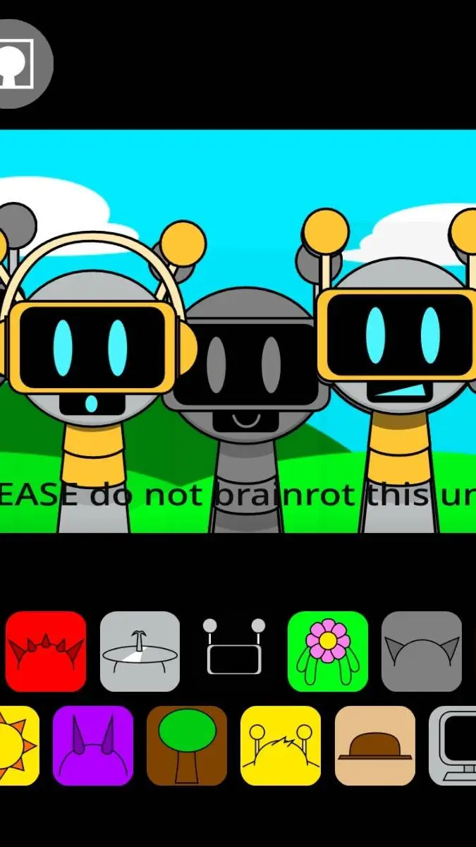 ai character: fun bot city background