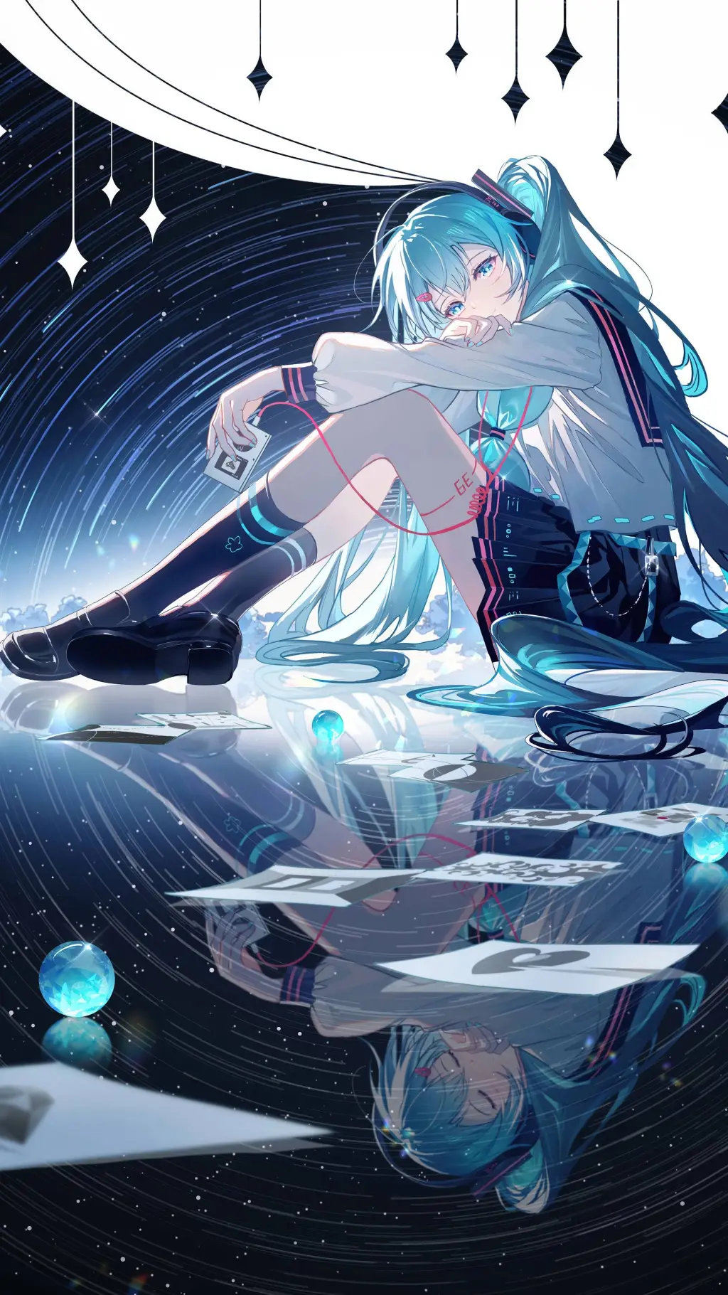 ai character: hatsune miku background