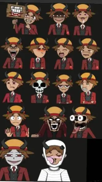 ai character: twin kaka background