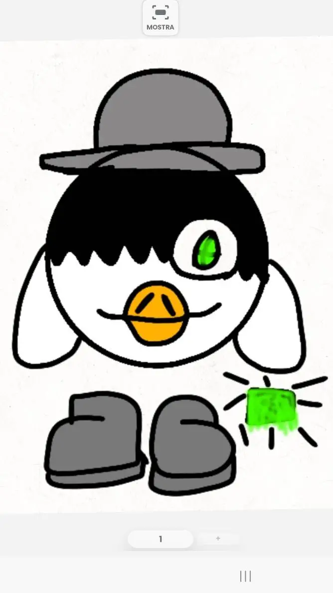 ai character: lary hacker freaky background