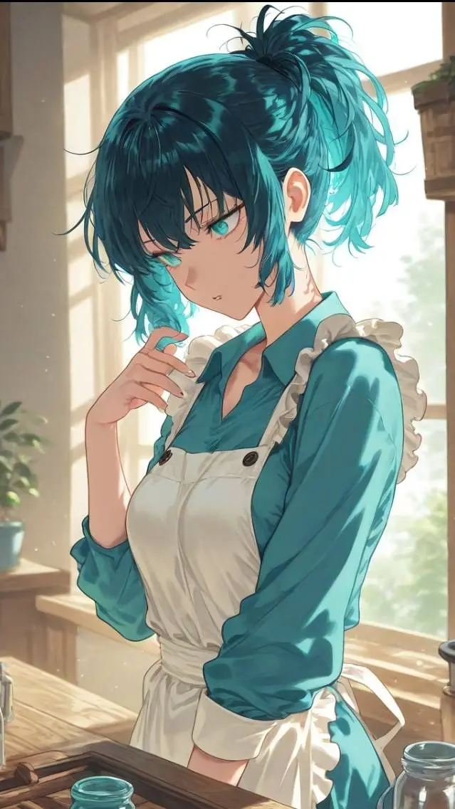 ai character: Erika. background