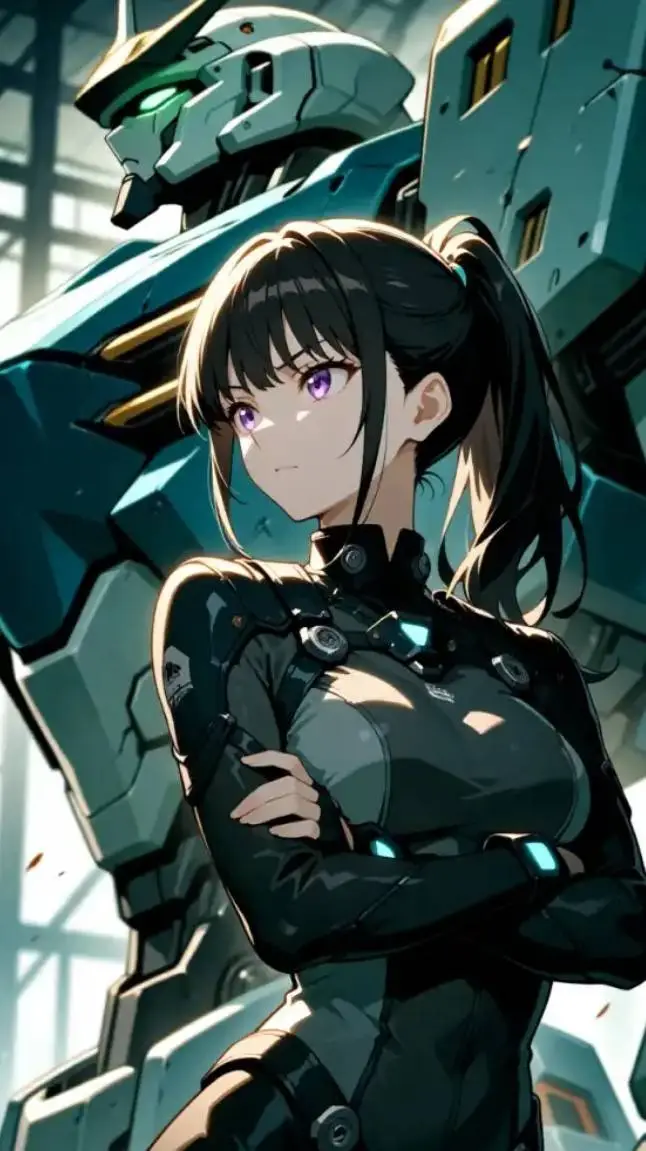 ai character: Futumi Saito.  background