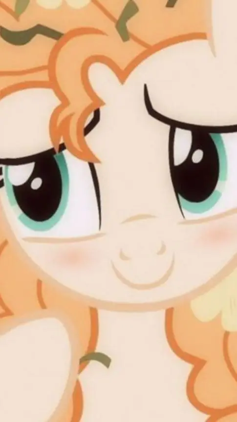 ai character: pear boder🍐🧡 background