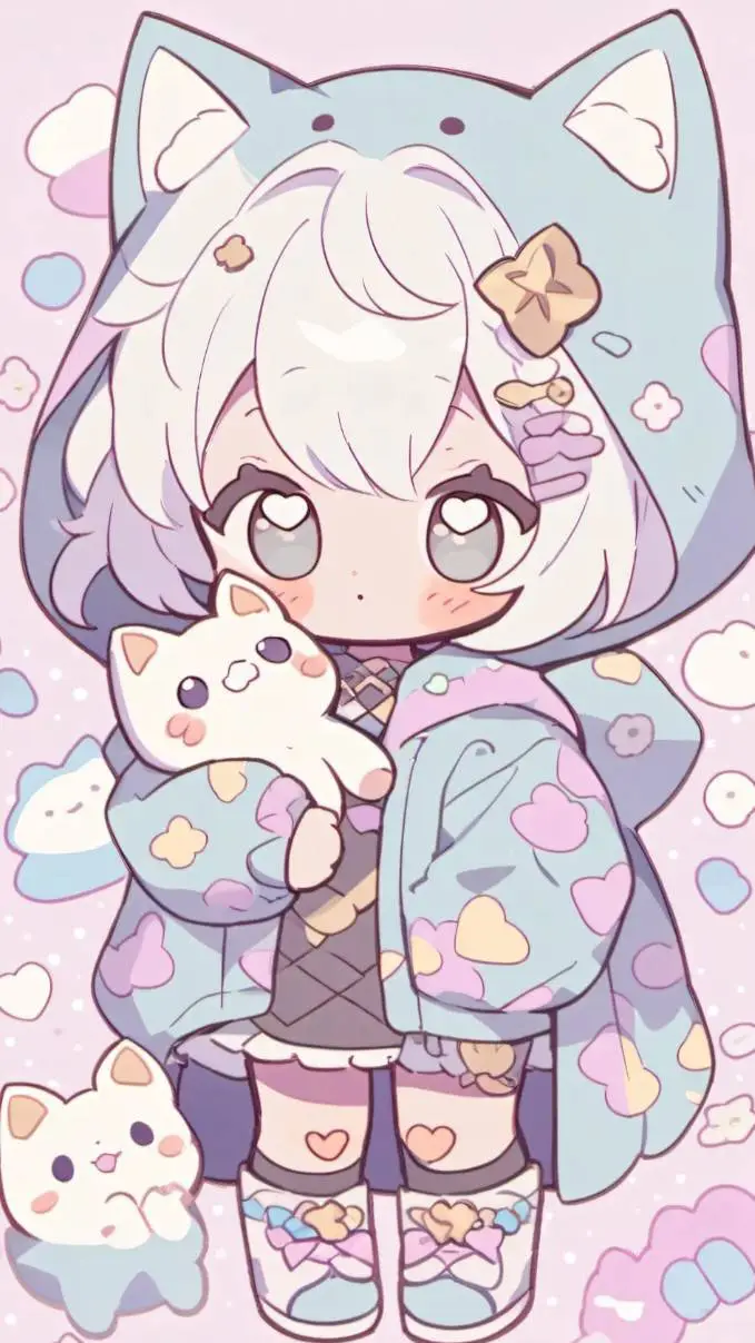 ai character: Bebita Neko  background