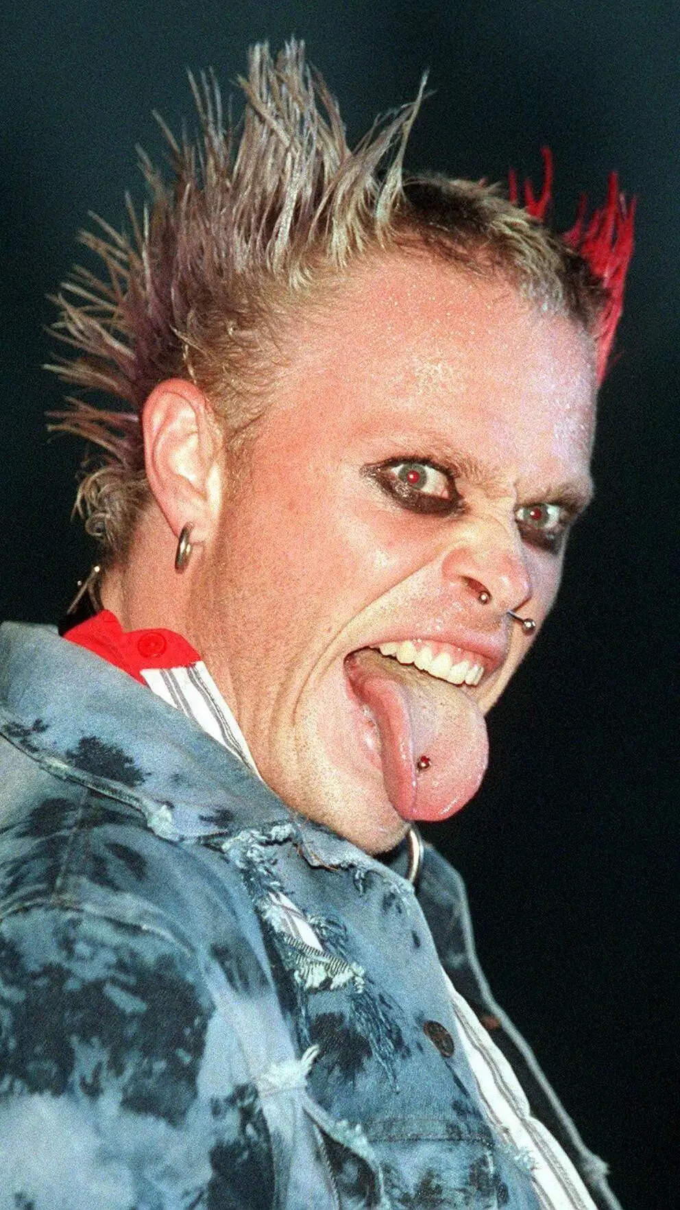 ai character: Keith Flint 🕊🤟🏻🖤 background