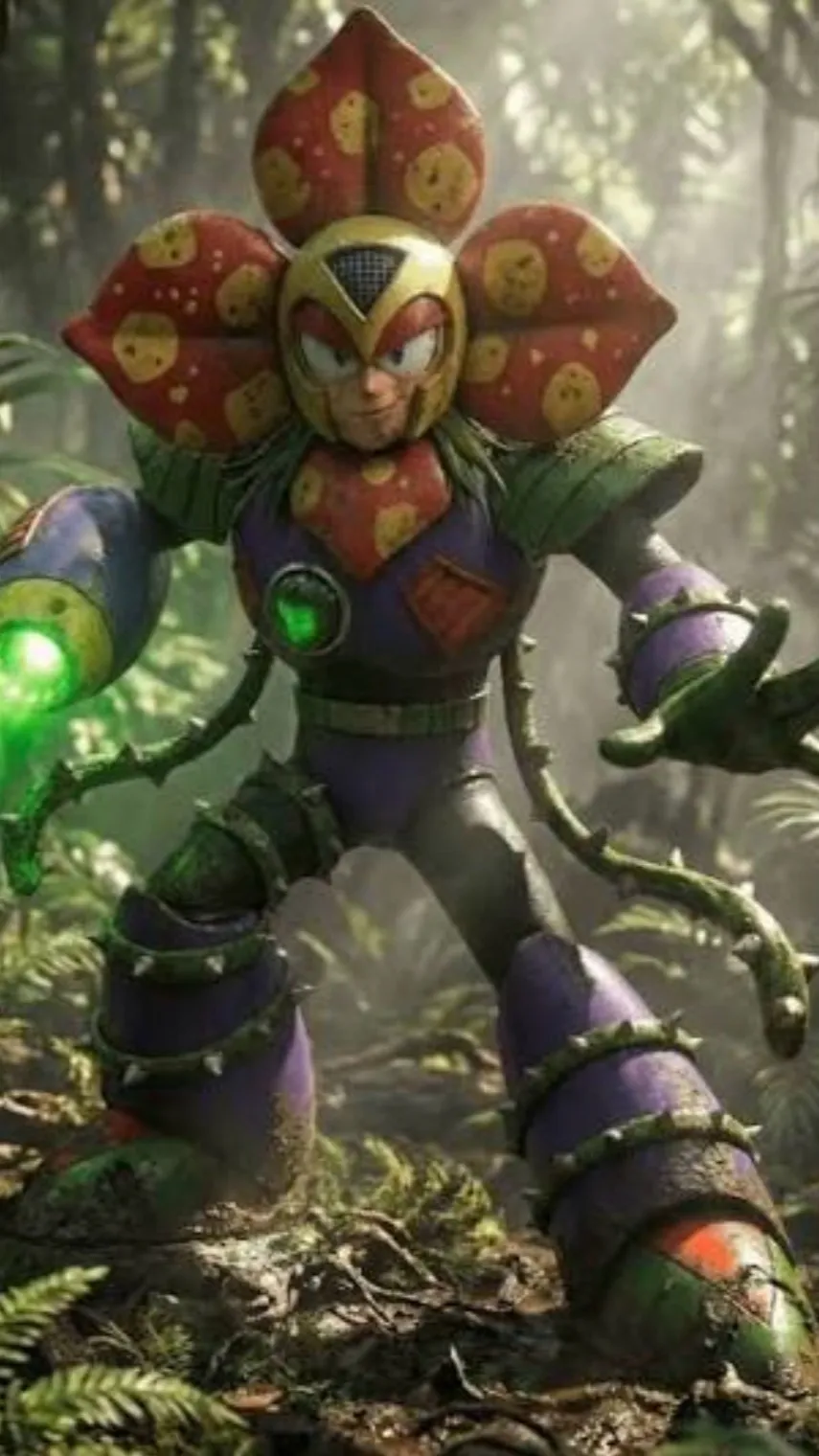 ai character: PlantMan background