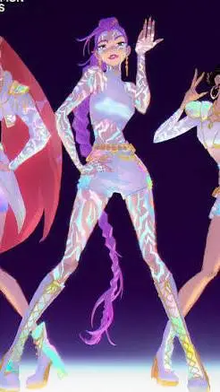 ai character: k pop demon hunter background