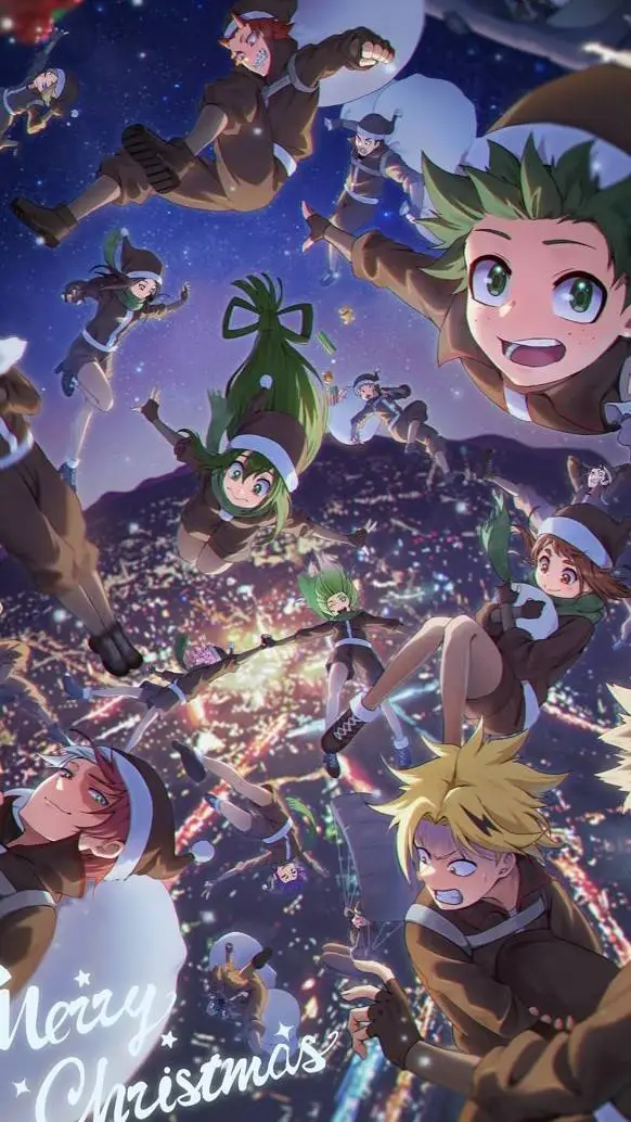 ai character: mha navidad  background