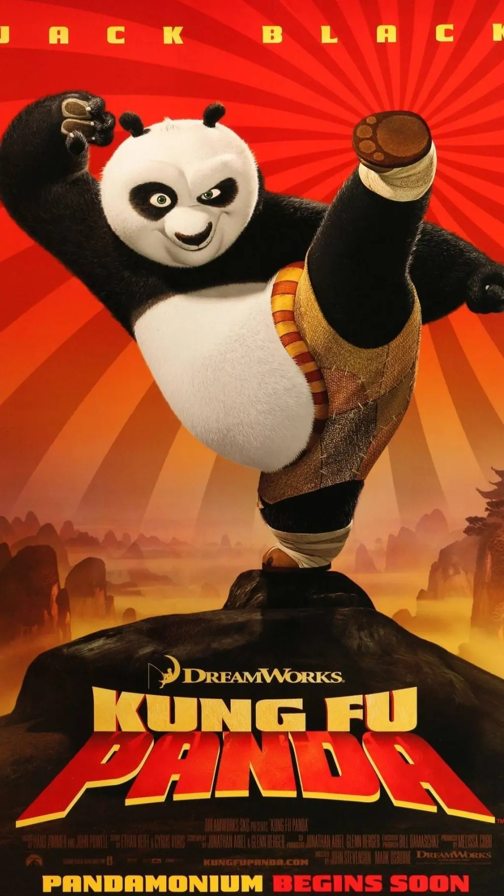 ai character: Kung fu panda background