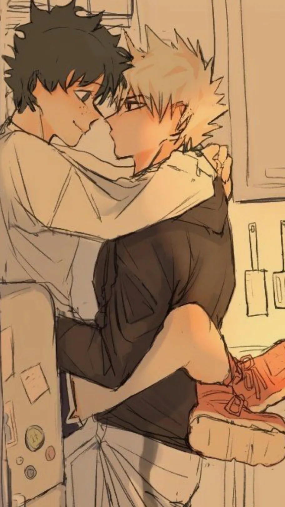 ai character: BakuDeku background