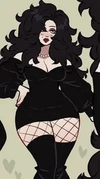ai character: novia gotica background