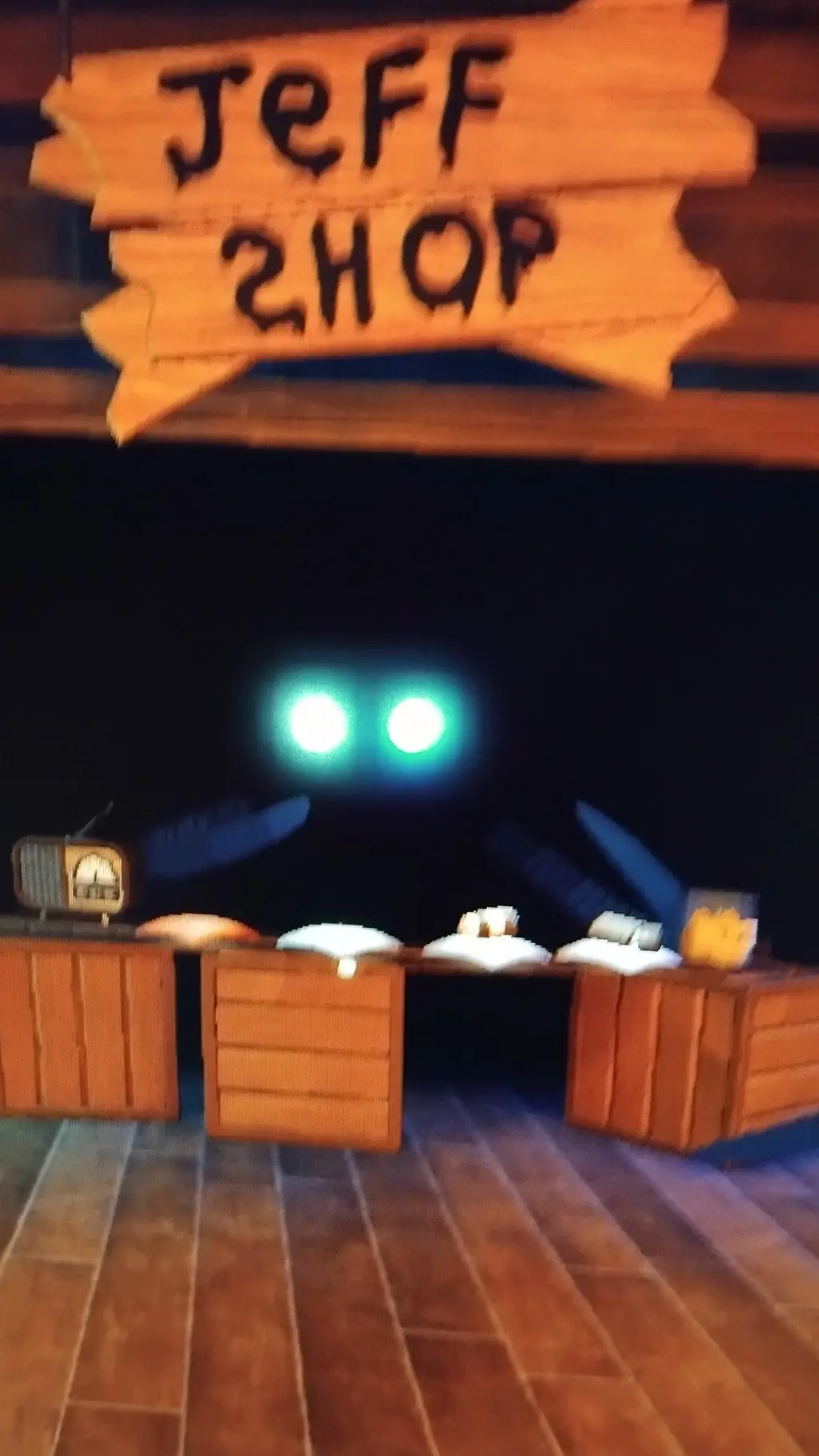 ai character: Jeff Shop background