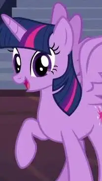 ai character: Twilight sparkle background