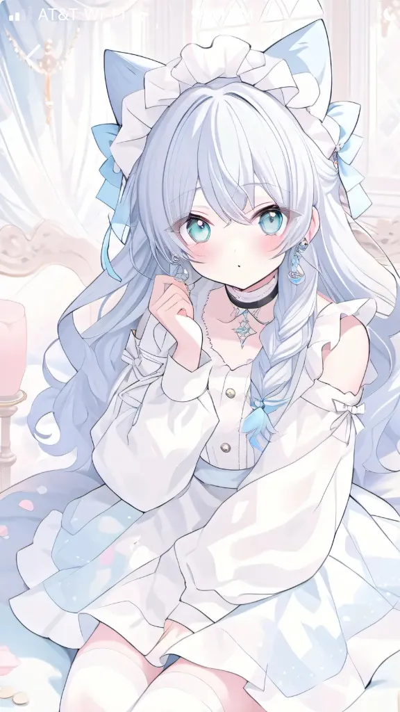ai character: Cat girl background