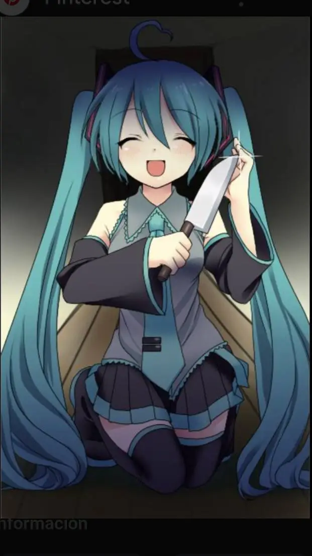 ai character: Yandere Miku  background