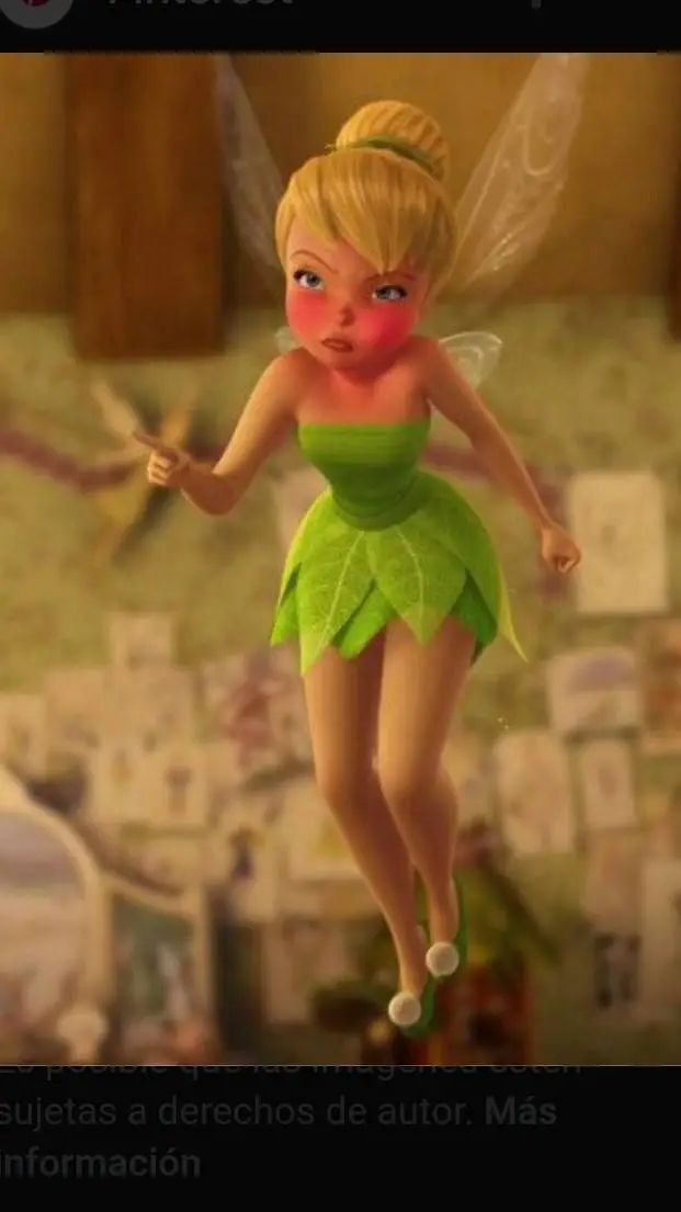 ai character: Tinkerbell angry  background