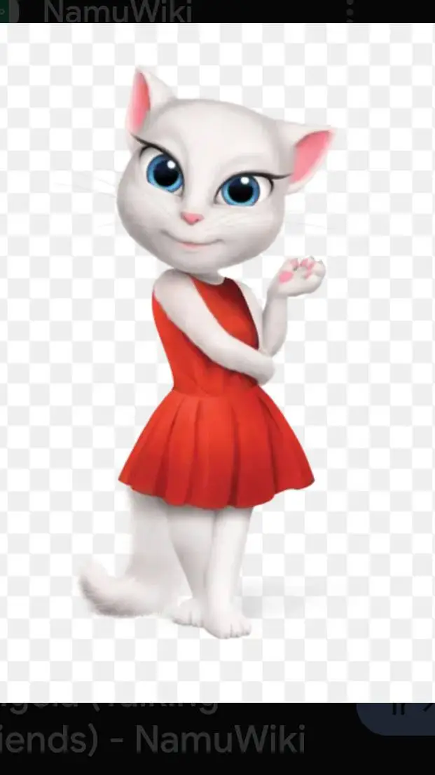 ai character: talking Angela background