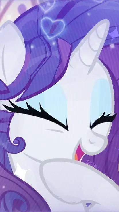 ai character: 🤍🦄rarity 🦄🤍 background