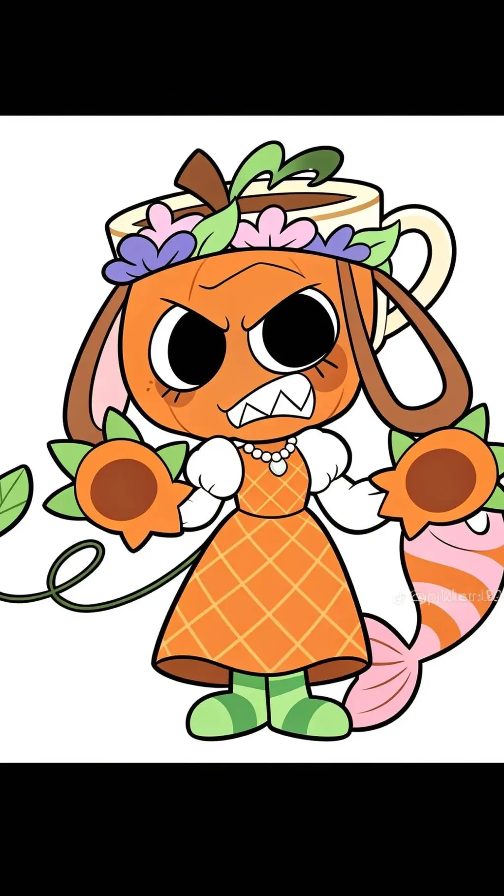 ai character: flora background