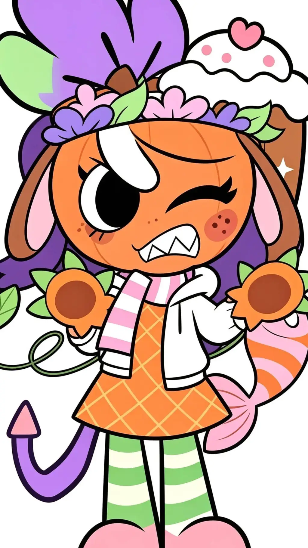 ai character: pinkie background