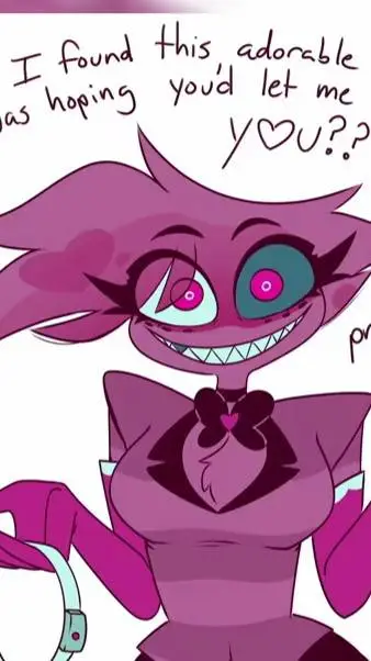 ai character: angel dust yandere background