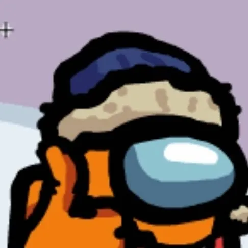 chat with ai character: Among us naranja