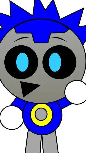 ai character: Silvery background