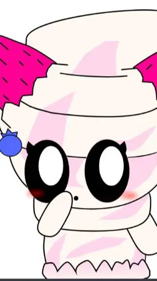 ai character: Cream background