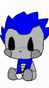 ai character: Baby Silvery background