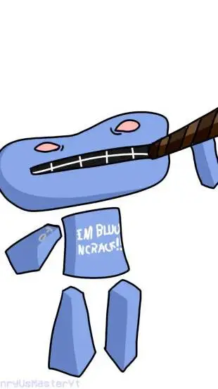 ai character: blud(dud) on creck background