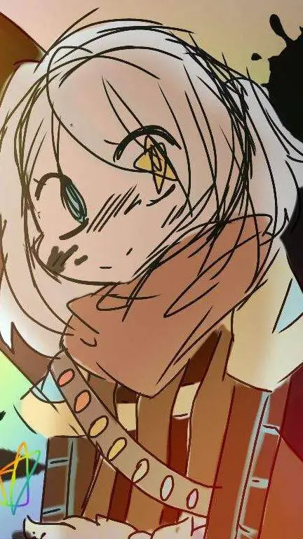 ai character: Female ink sans background