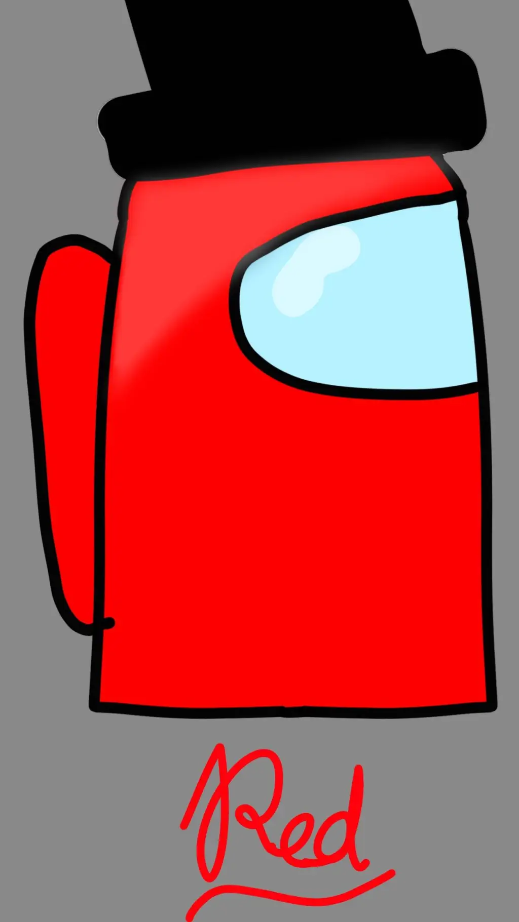 ai character: Red background