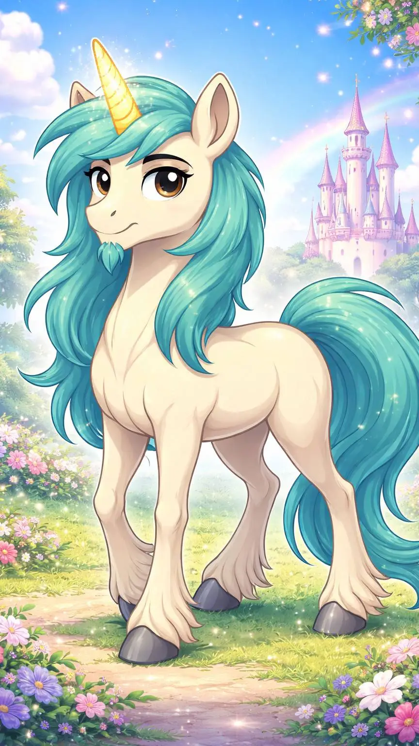 ai character: Unicorsio  background