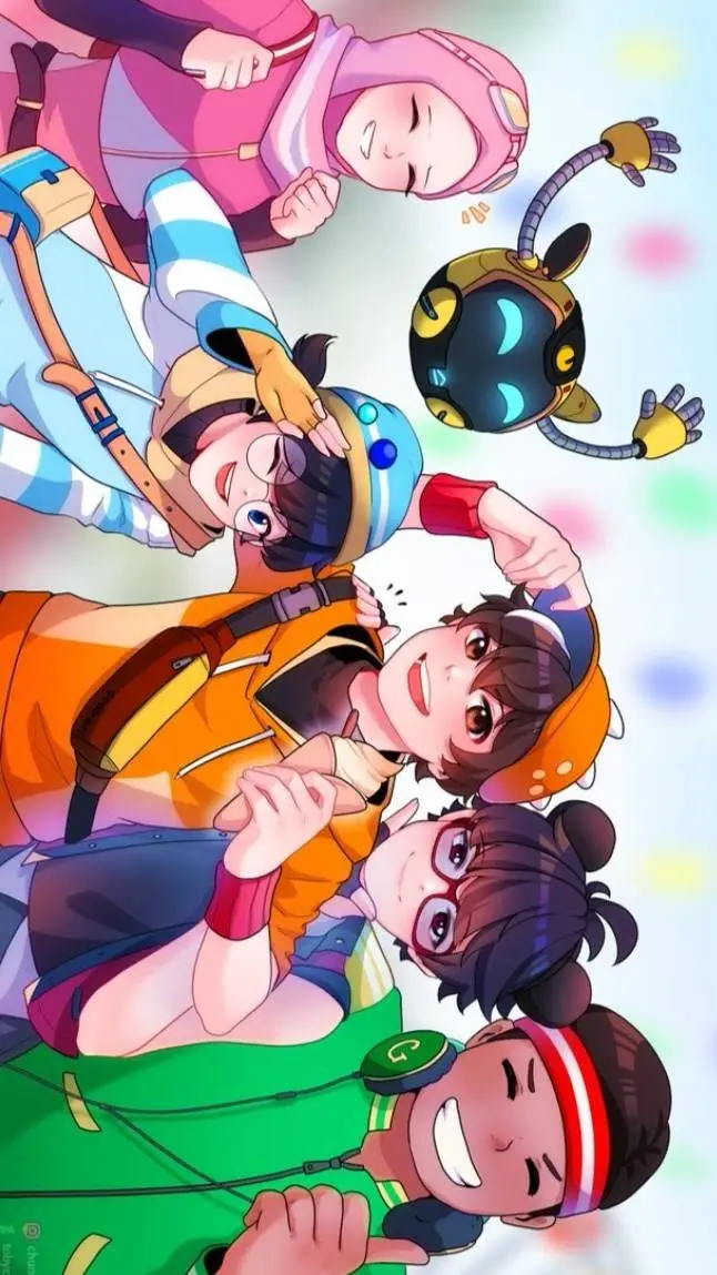 ai character: bbb and friends🍊 background