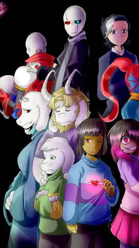 ai character: Glitchtale  background