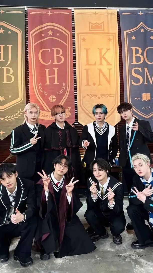 ai character: Skz Magical School background