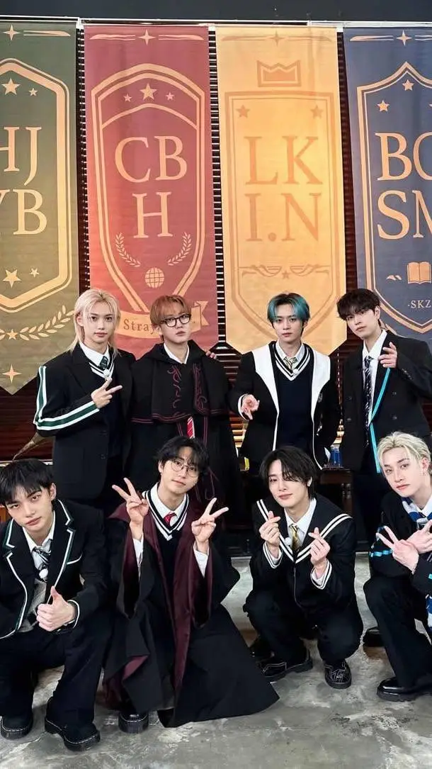 ai character: Skz Magical School background