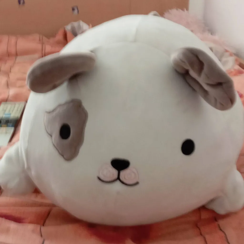 chat with ai character: Squishy Plush Dog