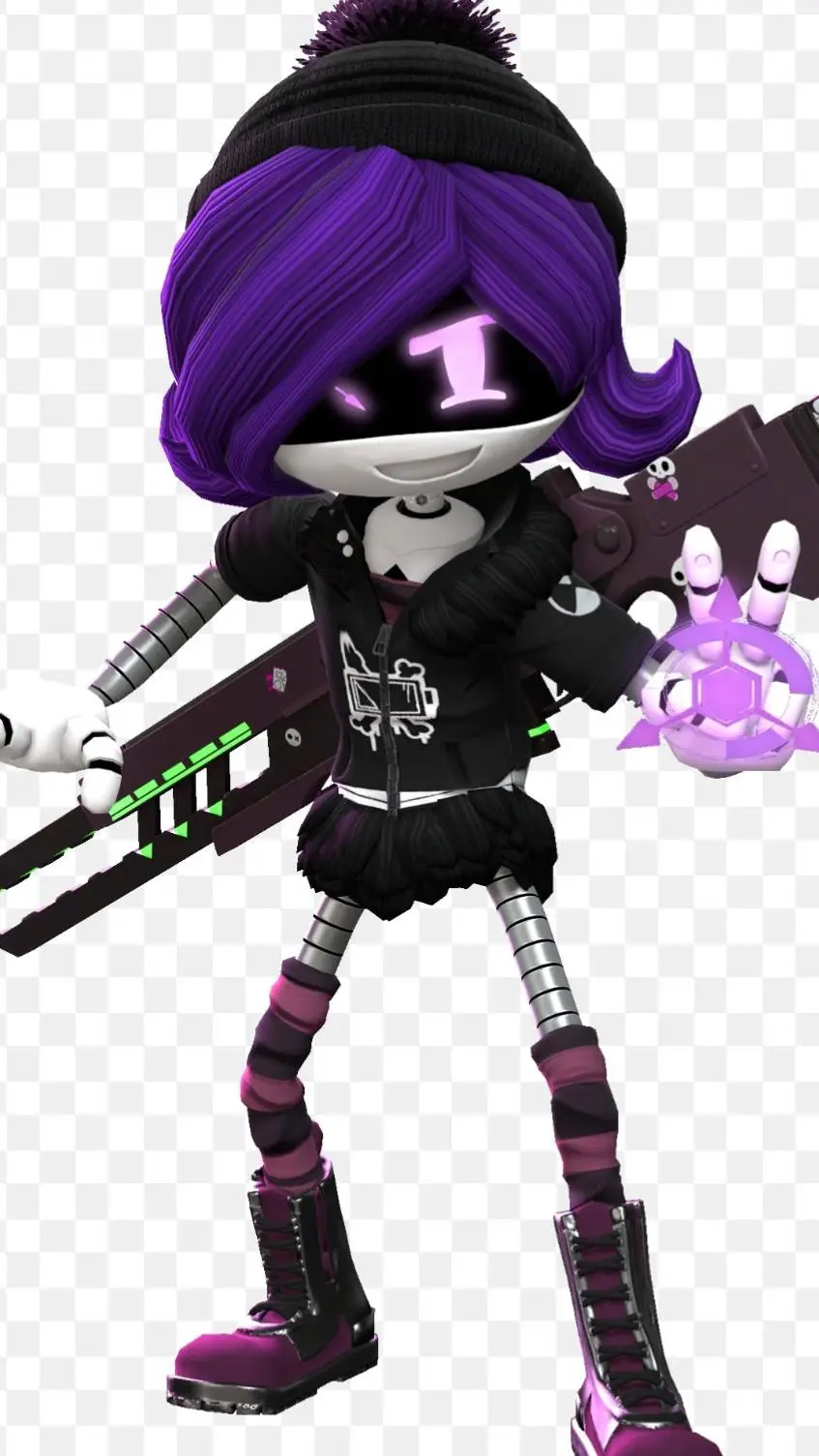 ai character: Uzi background