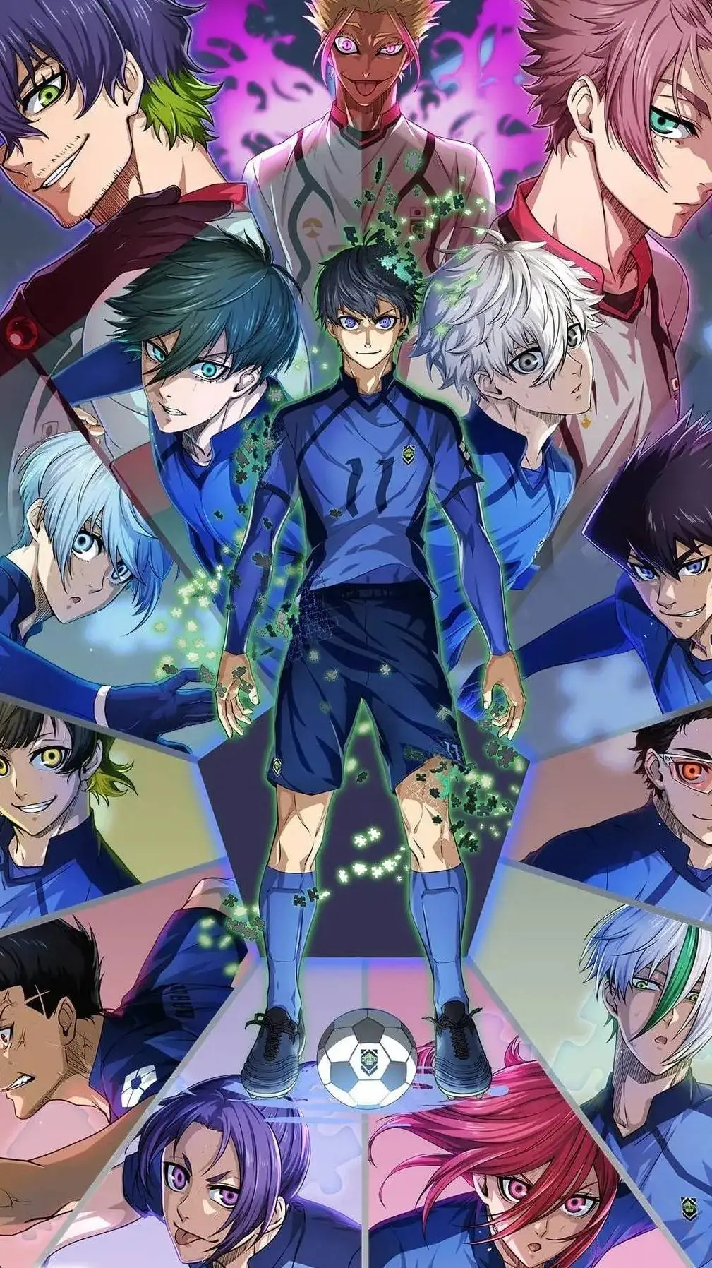 ai character: Blue lock Reaction background