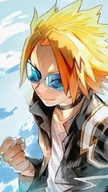 ai character: Denki Kaminari background
